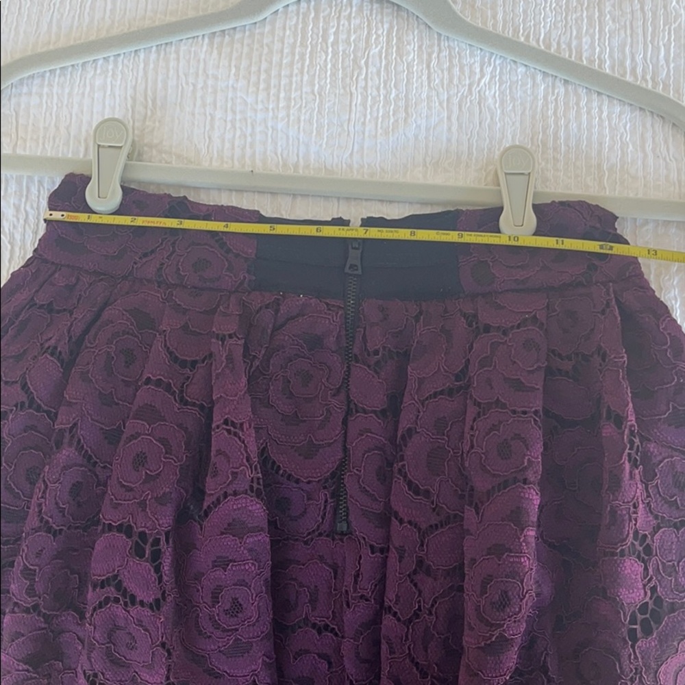Alice + Olivia dark purple lace skirt - Picture 11 of 11